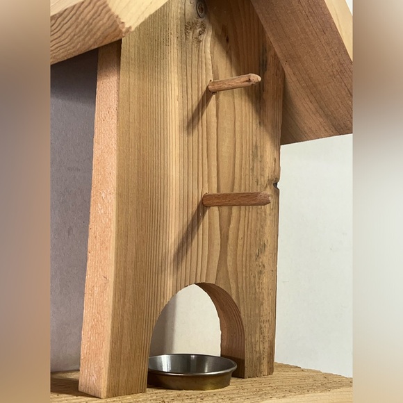 🎉HP🎉Cedar Oriole Feeder, Handmade with hook and metal jelly holder. - Picture 4 of 16